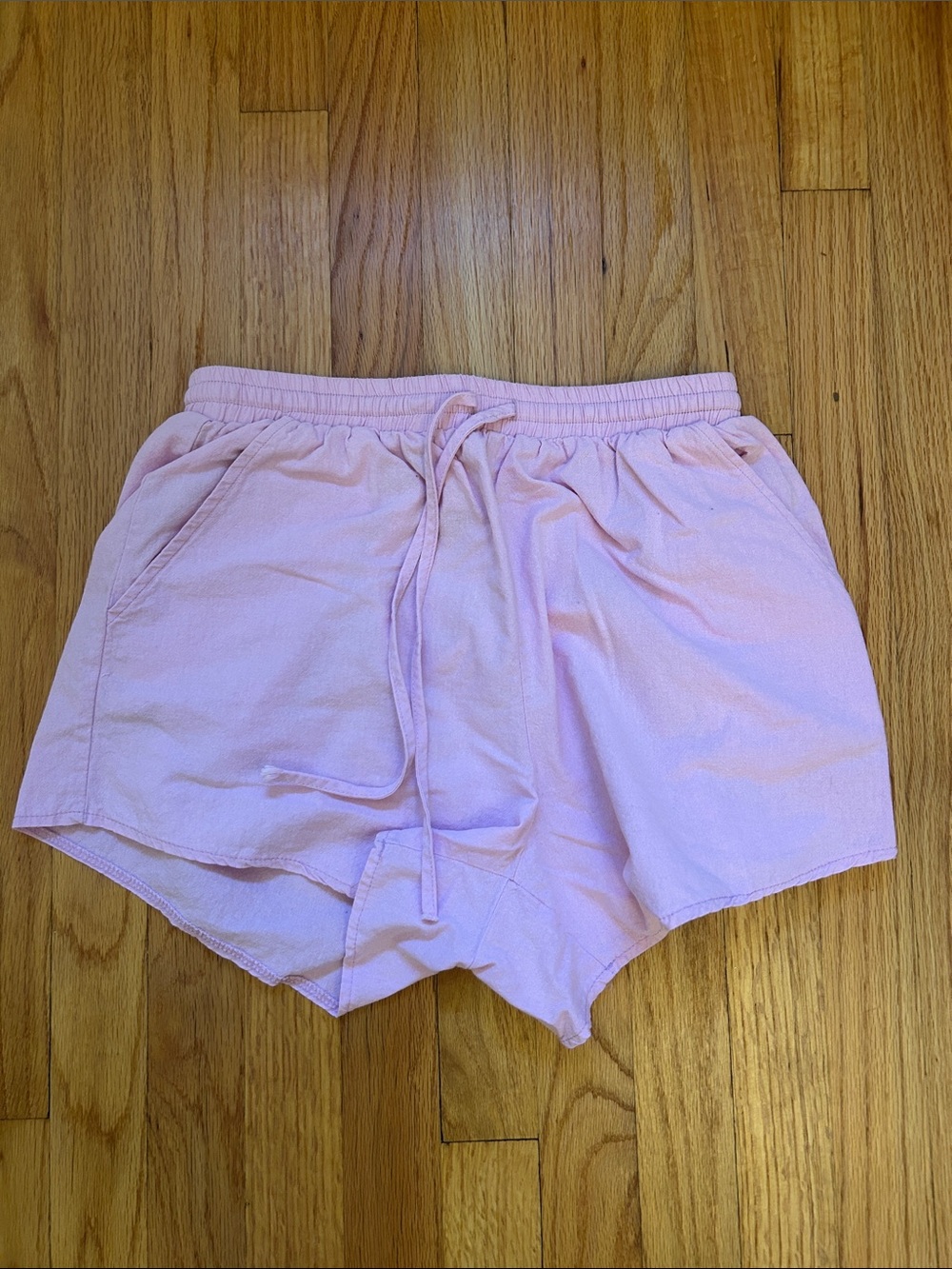 Lavender Drawstring 100% Cotton Shorts